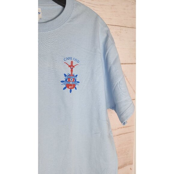 2019 Cape Cod Yarmouth Country Festival Large Blue Crew Neck T-Shirt | Gildan - Picture 14 of 15